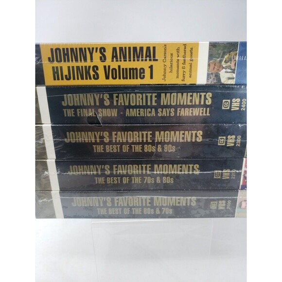 Johnny Carson Johnny's Favorite Moments Best Of Animal Hijinks 5 Set VHS NEW VTG - Picture 8 of 11